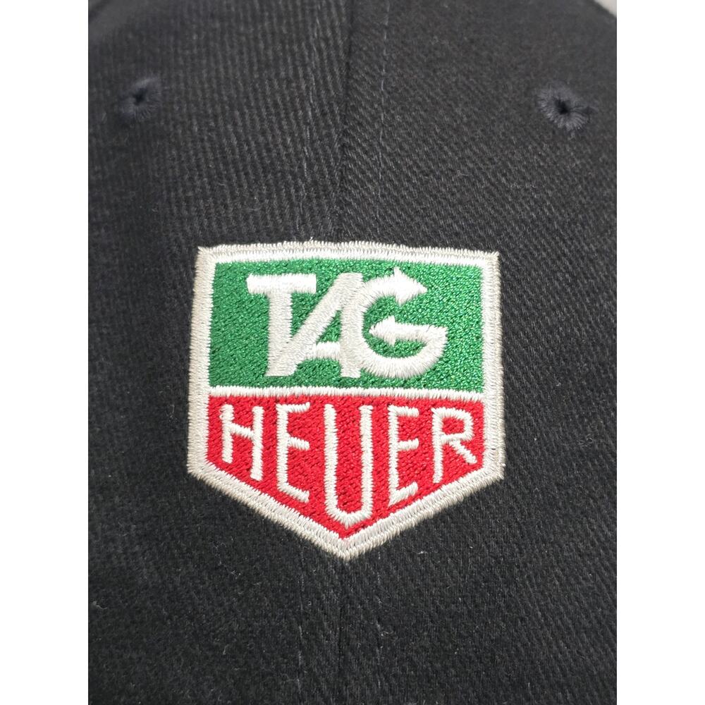 TAG Heuer Watches Baseball Hat Cap Strapback Adjustable Black Logo Promo - Picture 2 of 9